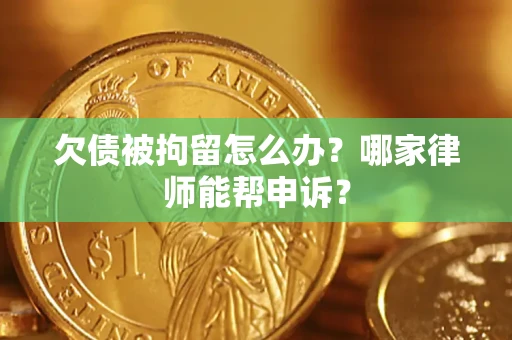 济南欠债被拘留怎么办？哪家律师能帮申诉？