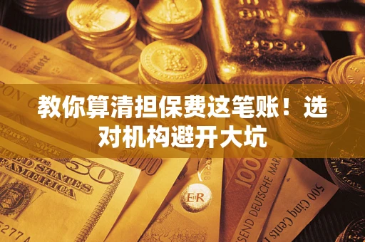济南教你算清担保费这笔账！选对机构避开大坑