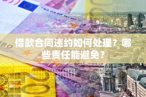 济南借款合同违约如何处理？哪些责任能避免？
