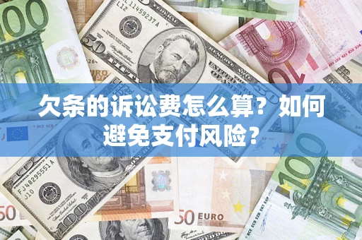 济南欠条的诉讼费怎么算？如何避免支付风险？