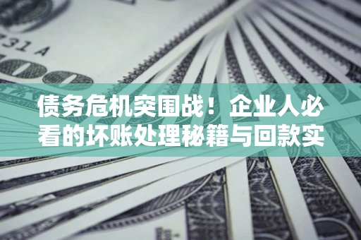 济南债务危机突围战！企业人必看的坏账处理秘籍与回款实战指南